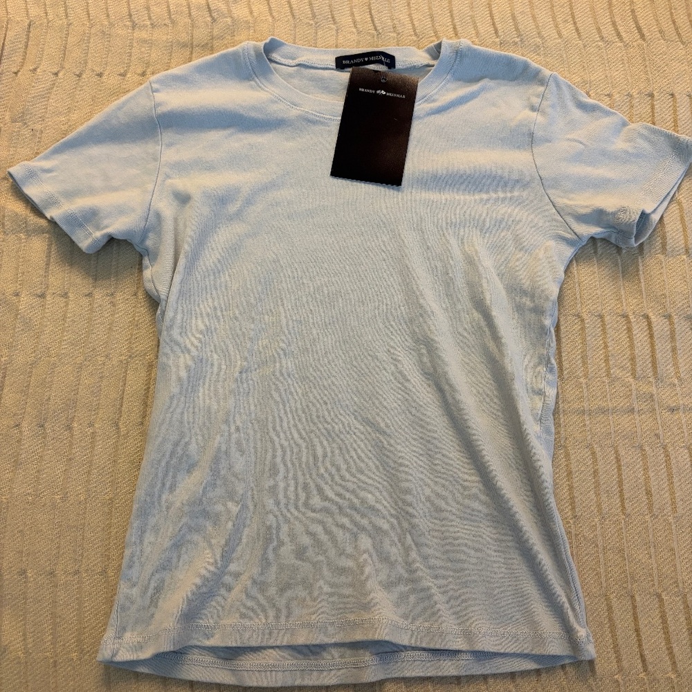 Brandy Melville Light Blue Tee